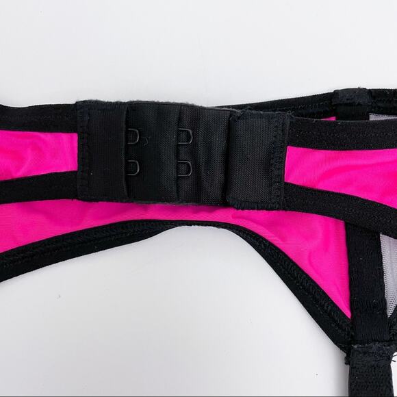 Victoria’s Secret Garter Belt XS/S Pink Black - Picture 6 of 11